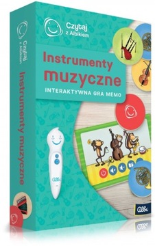 Instrumenty muzyczne. Interaktywna gra memo. Albi