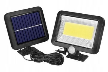 LAMPA SOLARNA Z CZUJNIKIEM RUCH I ZMIERZCHU 100LED