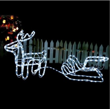 ОЛЕНЬ С САНЯМИ СВЕТОДИОДНЫЕ ОГНИ РОЖДЕСТВЕНСКОЕ УКРАШЕНИЕ ДЛЯ ДОМАШНЕГО САДА