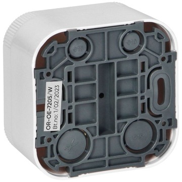 Gniazdo Pojedyncze Natynkowe z Bolcem Białe IP20 ORNO ToDo