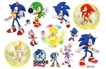 Tatuaże zmywalne dla dzieci SONIC CG319