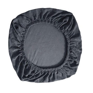 Pokrycie siedzenia krzesła Pokrowce na siedzenia kuchenne Nowe Merbau Ciemnoszare 38-48cm