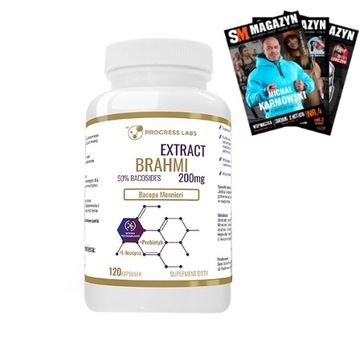 PROGRESS LABS BACOPA MONNIERI PAMIĘĆ 200mg 120kaps