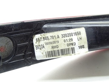 ODRAZKA MLHOVKOVÁ LEVÝ LED SKODA SCALA 19- 657945701A