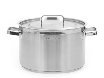 Garnek średni indukcja 11,1 l ze stali nierdzewnej 280 mm pokrywka TECHNICA