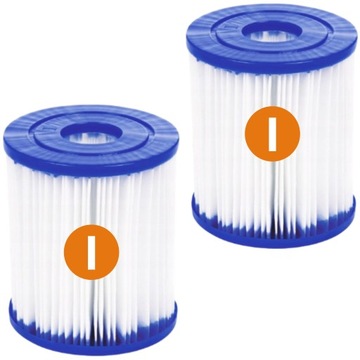 2x Filtr do pompy basenowej Bestway 58381 1249l/h TYP I Wkład