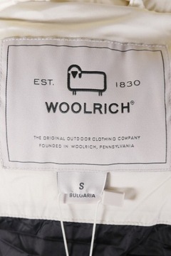 WOOLRICH Women White Full zip Alsea Funnel-Neck Puffer Parka Jacket Size S