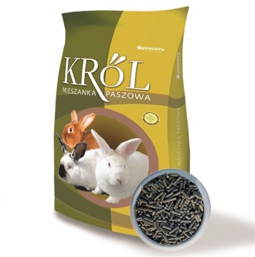 KRÓL PROVIMI Pasza dla królików bez kokcy. 25kg