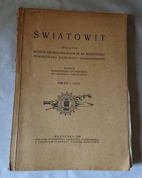 ŚWIATOWIT ROCZNIK MUZEUM ARCHEOLOGICZNEGO 1934/35