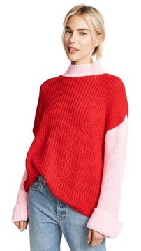 Glamorous sweter różowo czerwony 44