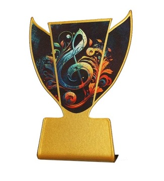 Figurka Puchar Statuetka metalowa Nutka 10 cm