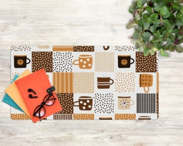 Прочный коврик Кружки Керамика Посуда 100х50 см