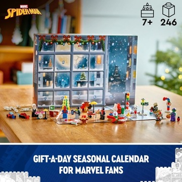 Lego Marvel Spider-Man Man Advent Calendar 2024, сборка Рождества