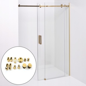 Золотая раздвижная дверь Liniger D20 Gold 105см