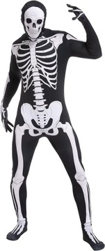 Strój szkieletor szkielet kościotrup kombinezon halloween L