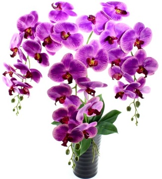 STORCZYK jak żywy DUŻY 95 cm ORCHIDEA w doniczce PREZENT dzień kobiet