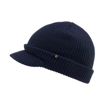 CZAPKA ZIMOWA Z DASZKIEM CIEPŁA BRANDIT SHIELD CAP NAVY