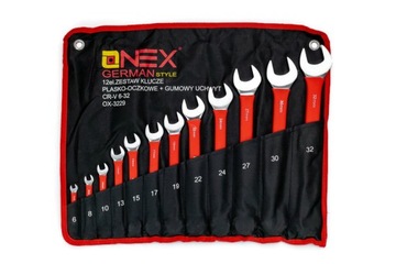 Набор ключей 6-32мм Ключи комбинированные 12 шт. РЕЗИНА ТОЛЩИНА 9ММ ПОДАРОК