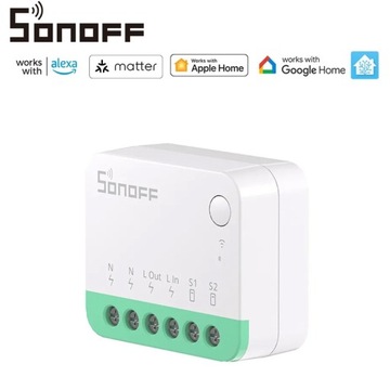 Sonoff MINI R4 с протоколом Matter WiFi 10A — eWeLink HomeKit SmartThings