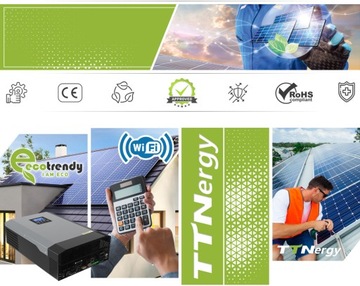 Автономный солнечный инвертор TTnergy 5,5 кВт, 110 А, 120 А-500 В постоянного тока