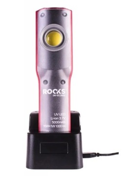 Lampa inspekcyjna UV, COB LED, 10W+UV, ROOKS