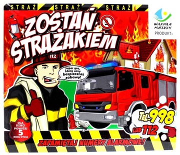 Gra planszowa Zostań strażakiem straż pożarna strażak dla dzieci 5+