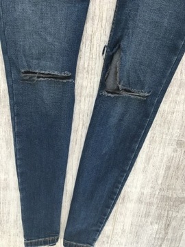 Topshop JAMIE jeans RURKI stretch 28 36 DZIURY
