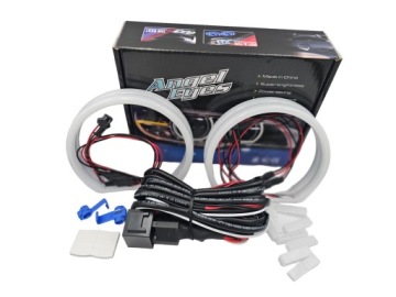 Хлопковые белые светодиодные кольца BMW E36 E38 E39 E46 Белые дневные сильные DRL TOP