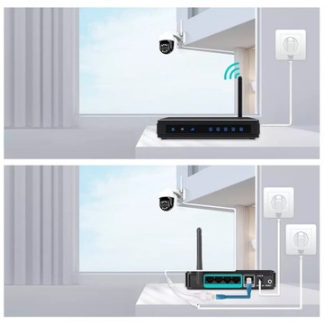 ДВОЙНАЯ НАРУЖНАЯ КАМЕРА WIFI 8MPX С ПЕРЕКЛЮЧЕНИЕМ WIFI