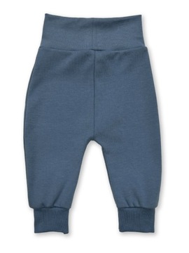 SPODNIE 74 spodenki BEZUCISKOWE dla niemowląt od PRODUCENTA niebieskie