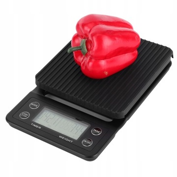 ЦИФРОВЫЕ КУХОННЫЕ ВЕСЫ / КОФЕЙНЫЕ ВЕСЫ - ЧЕРНЫЕ