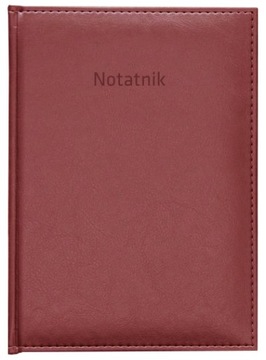 Notatnik bordo notes w linie w ekoskórze notesy
