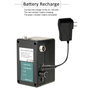 10-дюймовый ЖК-монитор 22 мм, промышленный видеоэндоскоп для проверки канализационных труб