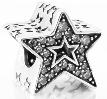 CHARMS KORALIK DO BRANSOLETKI MODUŁOWEJ SREBRO 925 GWIAZDA