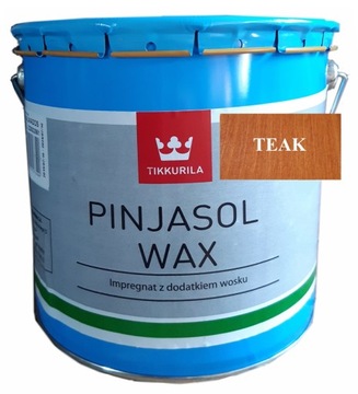 Impregnat do drewnianego płotu Pinjasol Wax z woskiem 3L: TEAK