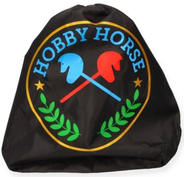 Мішок на HOBBY HORSE рюкзак на конячки на палиці і аксесуари чорний