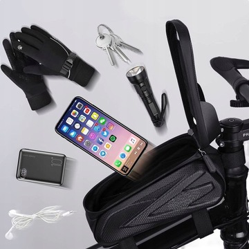 ВОДОНЕПРОНИЦАЕМАЯ ВЕЛОСИПЕДНАЯ СУМКА ДЕРЖАТЕЛЬ ДЛЯ ТЕЛЕФОНА ДЛЯ ВЕЛОСИПЕДНОЙ РАМЫ