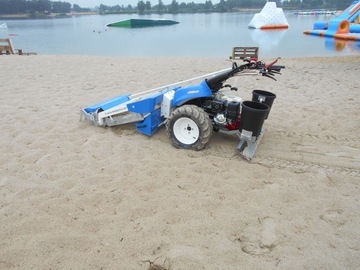 Трактор BCS, машина для очистки пляжей