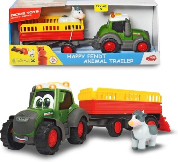 Traktor Fendti S Přívěsem 30 cm Dickie Toys