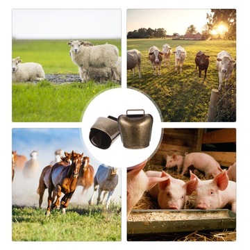 Ошейники для лошадей, овец, коз, маленькие верблюжьи колокольчики, 2 шт.