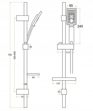 ТЕРМОСТАТИЧЕСКИЙ смеситель для ванны Hansgrohe + душ