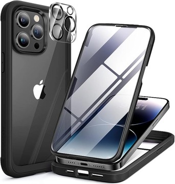 MIRACASE IPHONE 14 PRO CZARNY ETUI 360 STOPNI