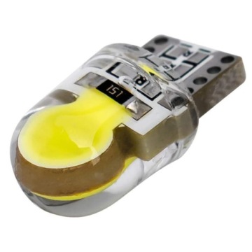 8x W5W COB СВЕТОДИОДНЫЕ ЛАМПЫ 2 диода 4-чиповый T10 СИЛИКОНОВЫЙ