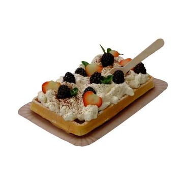 Papierowe tacki - GOFRY, CIASTA - 13x20cm - 100% tektury, 100 sztuk