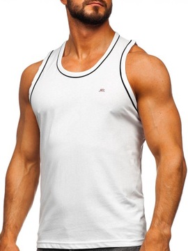 KOSZULKA MĘSKA BOKSERKA TANK TOP BIAŁA 14276 DENLEY_2XL