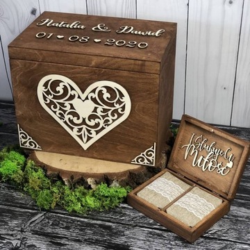 НАБОР ДЛЯ ОБРУЧАЛЬНЫХ КОЛЬЦ В КОНВЕРТАХ