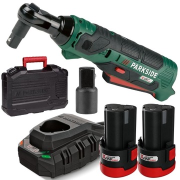 PARKSIDE Akumulatorowa grzechotka + 2x parkside akumulator 2Ah 12V NOWE