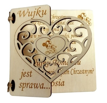 PROŚBA CIOCIU CZY ZOSTANIESZ MOJĄ CHRZESTNĄ