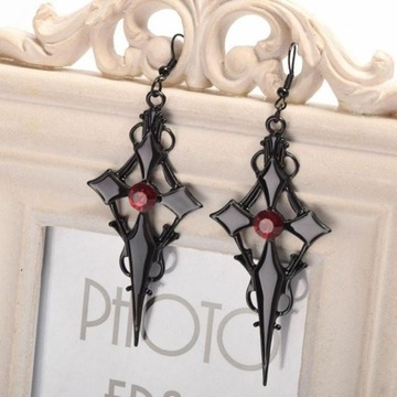 Krzyżowe kolczyki Holiday Women Goth Dangle J