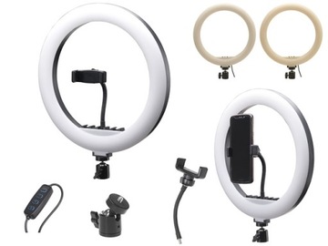 UCHWYT NA TELEFON STATYW Z LAMPĄ LED RING DO ZDJĘĆ